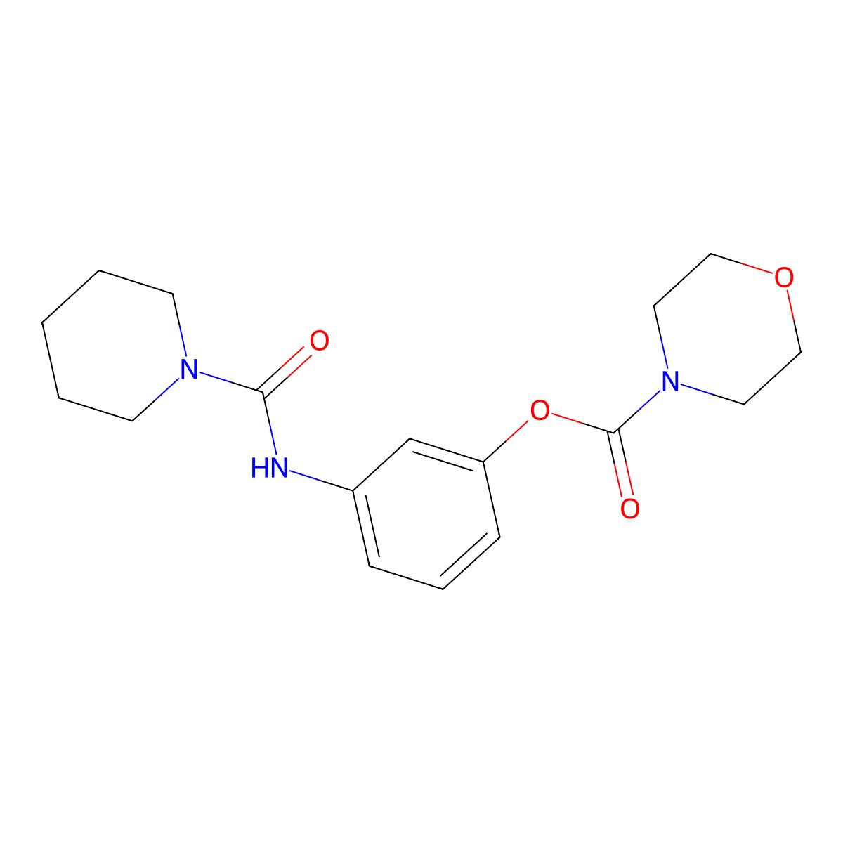 3-(Piperidine-1-carboxamido)phenyl morpholine-4-carboxylate molecular structure, CAS 431910-75-7