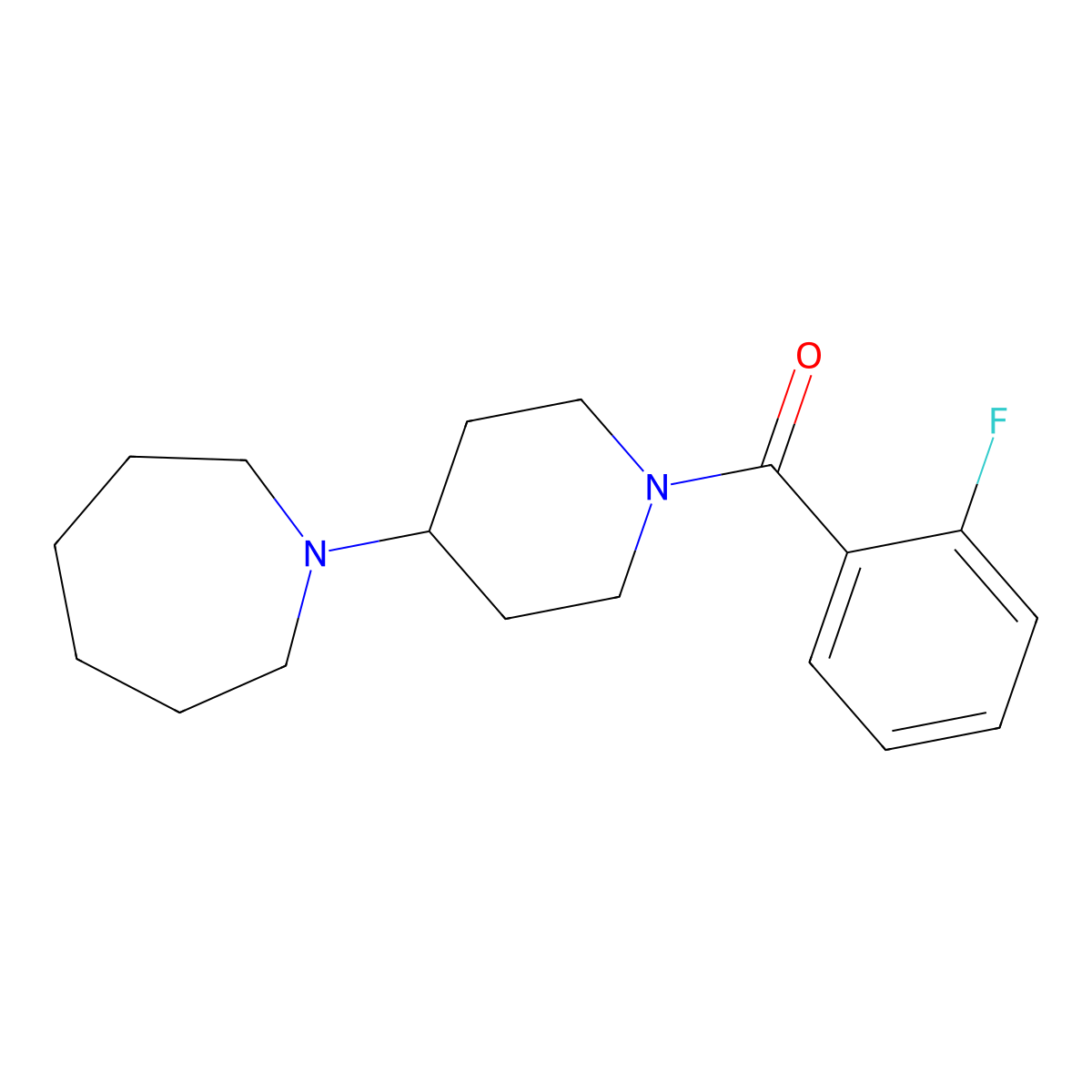 1-[1-(2-Fluorobenzoyl)-4-piperidinyl]azepane molecular structure, CAS 431910-77-9