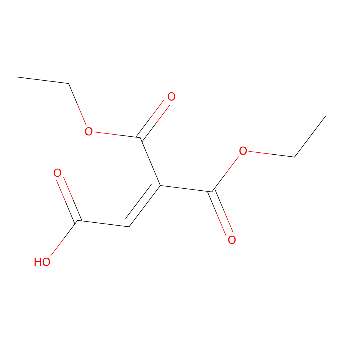 4-Ethoxy-3-(ethoxycarbonyl)-4-oxobut-2-enoic acid molecular structure, CAS 431911-73-8
