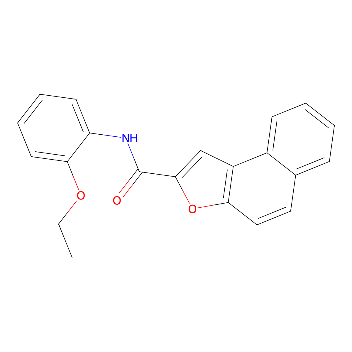 N-(2-ethoxyphenyl)naphtho[2,1-b]furan-2-carboxamide molecular structure, CAS 431911-85-2