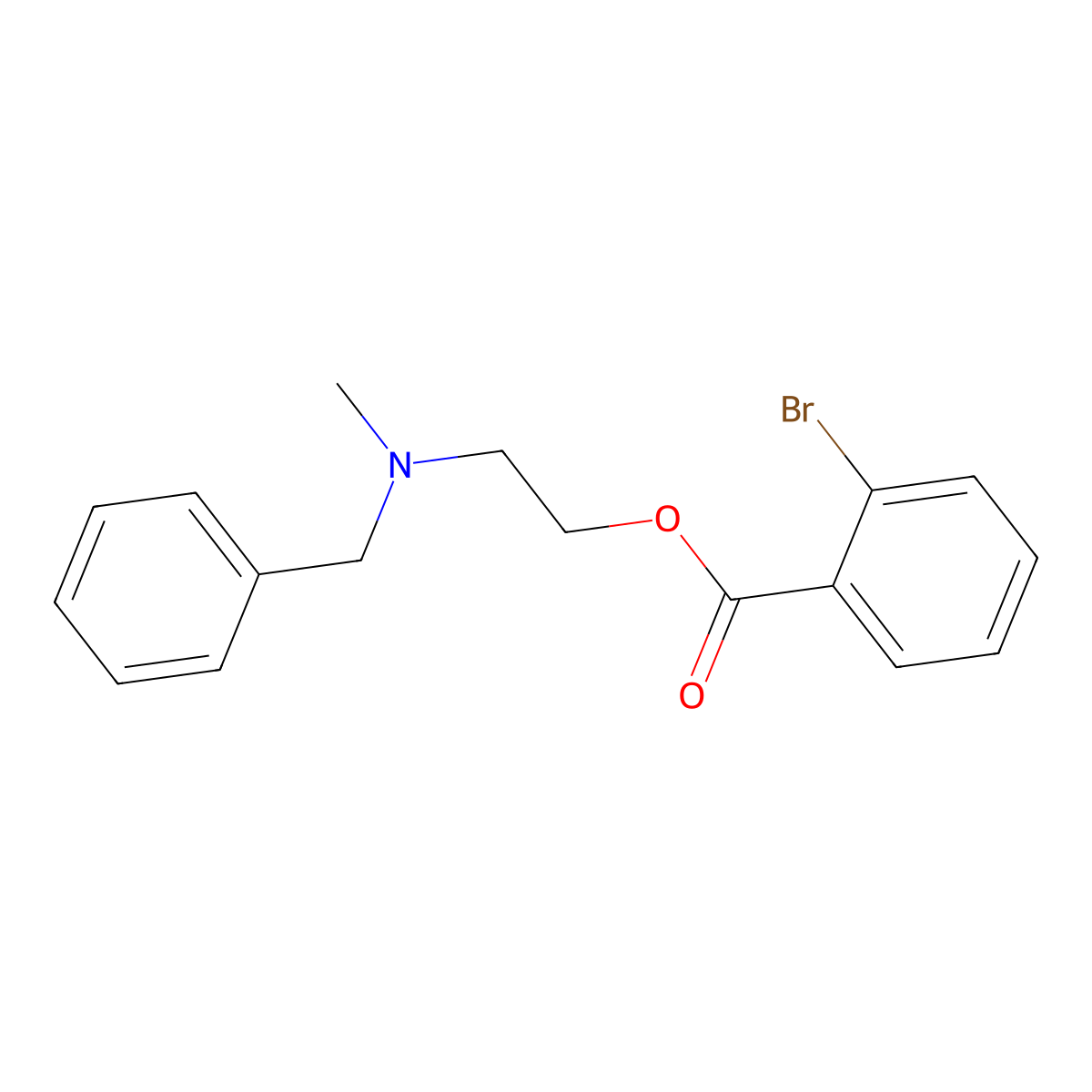 2-[Benzyl(methyl)amino]ethyl 2-bromobenzoate molecular structure, CAS 431912-55-9