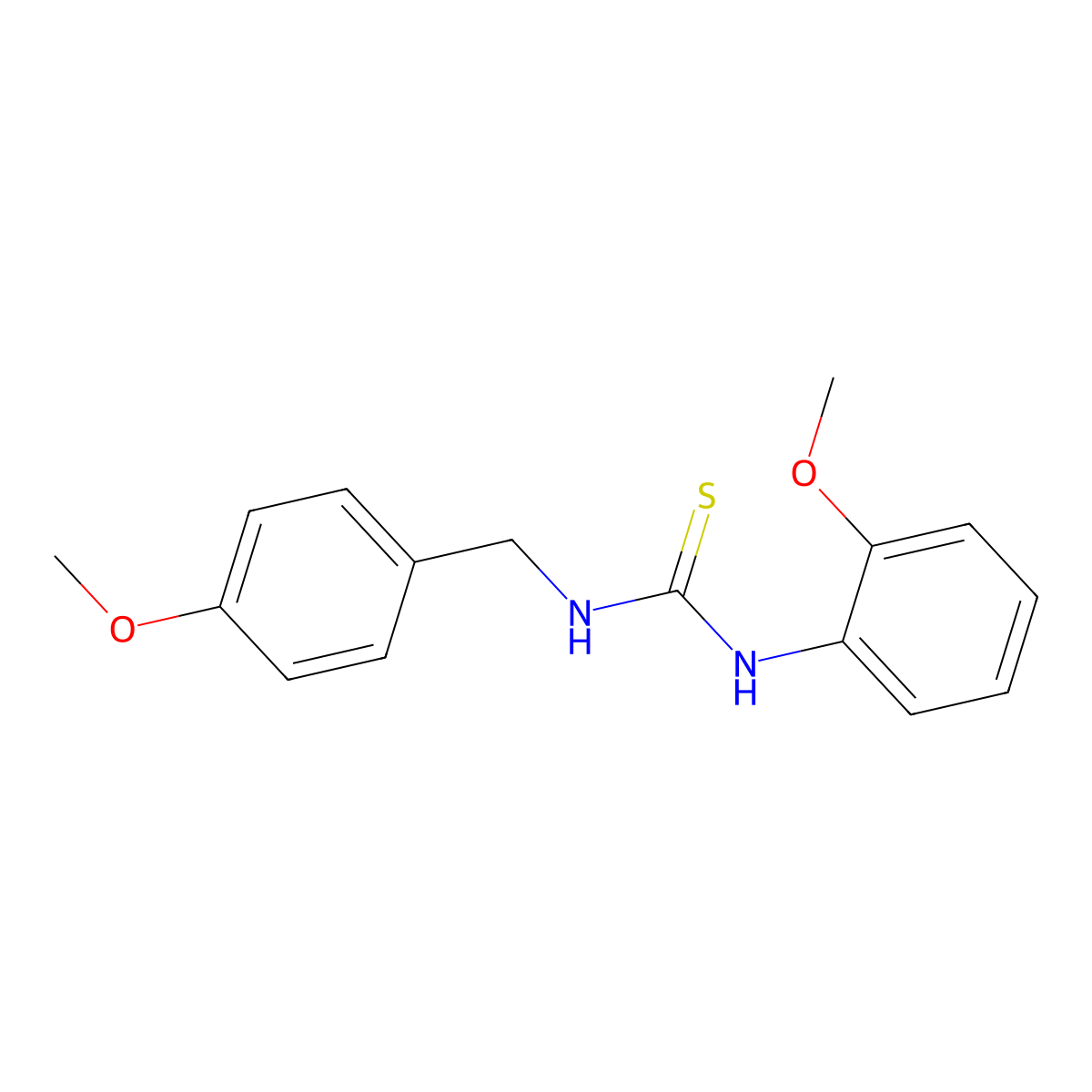 1-(4-Methoxybenzyl)-3-(2-methoxyphenyl)thiourea molecular structure, CAS 431914-47-5