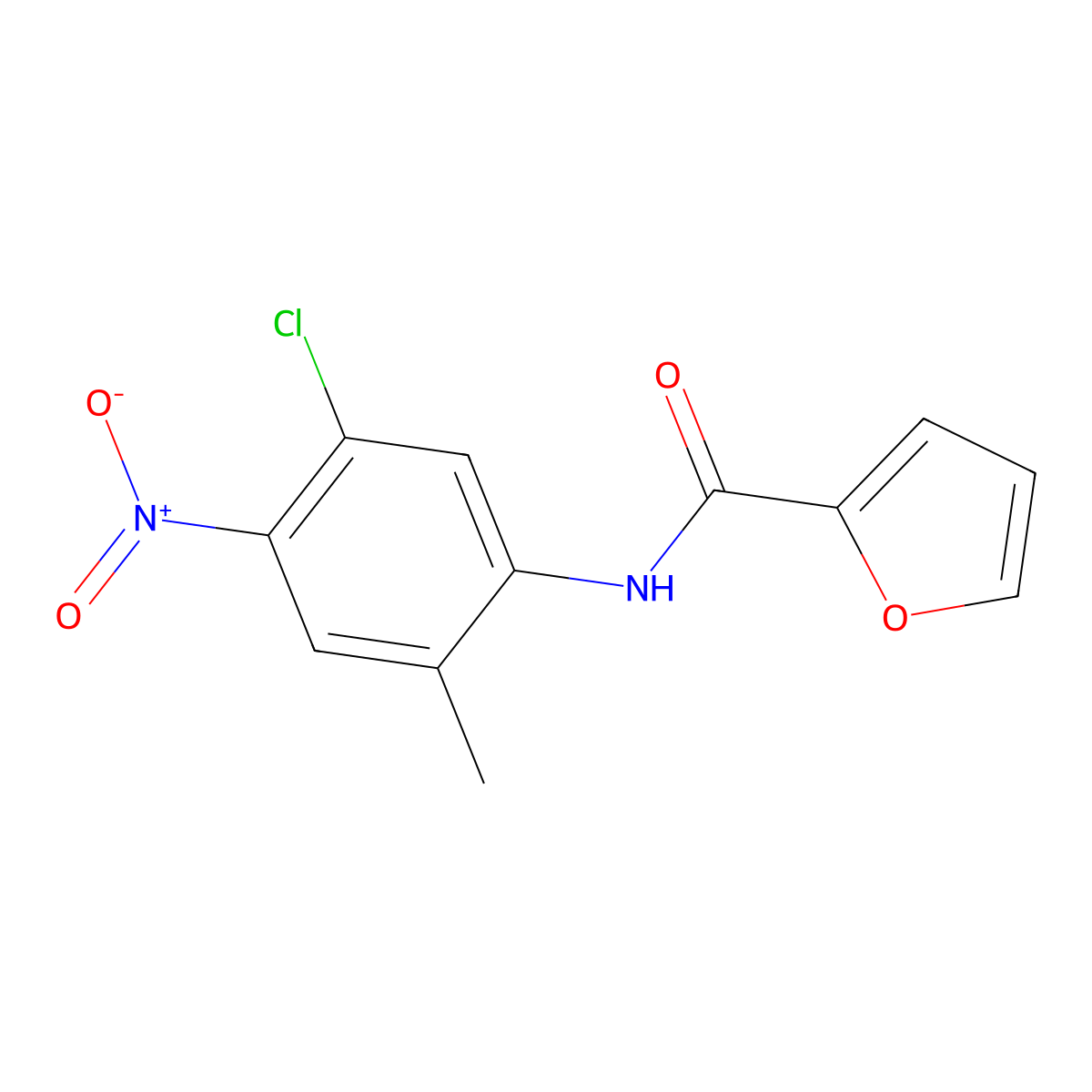 N-(5-chloro-2-methyl-4-nitrophenyl)furan-2-carboxamide molecular structure, CAS 431914-66-8