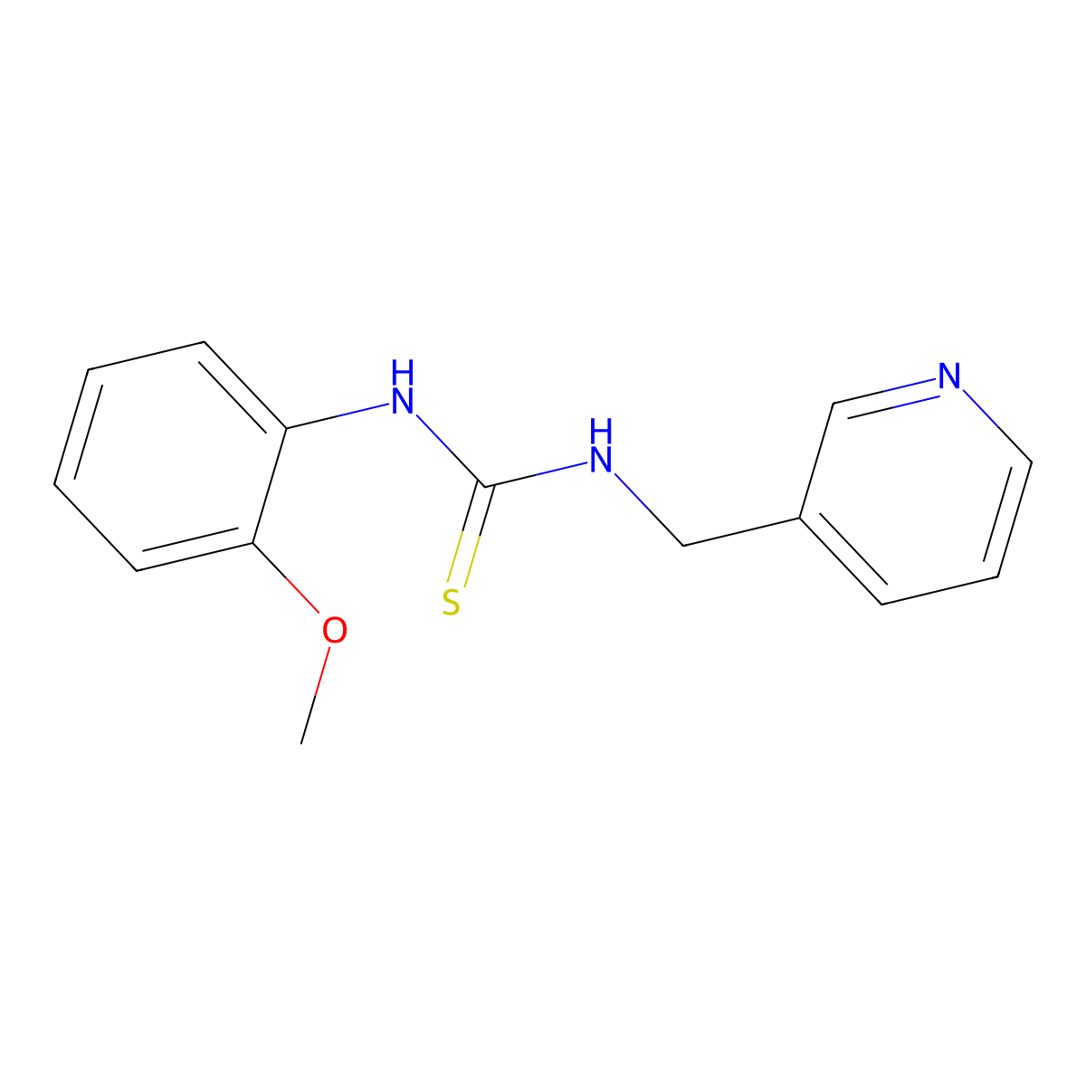 1-(2-Methoxyphenyl)-3-(pyridin-3-ylmethyl)thiourea molecular structure, CAS 431915-46-7