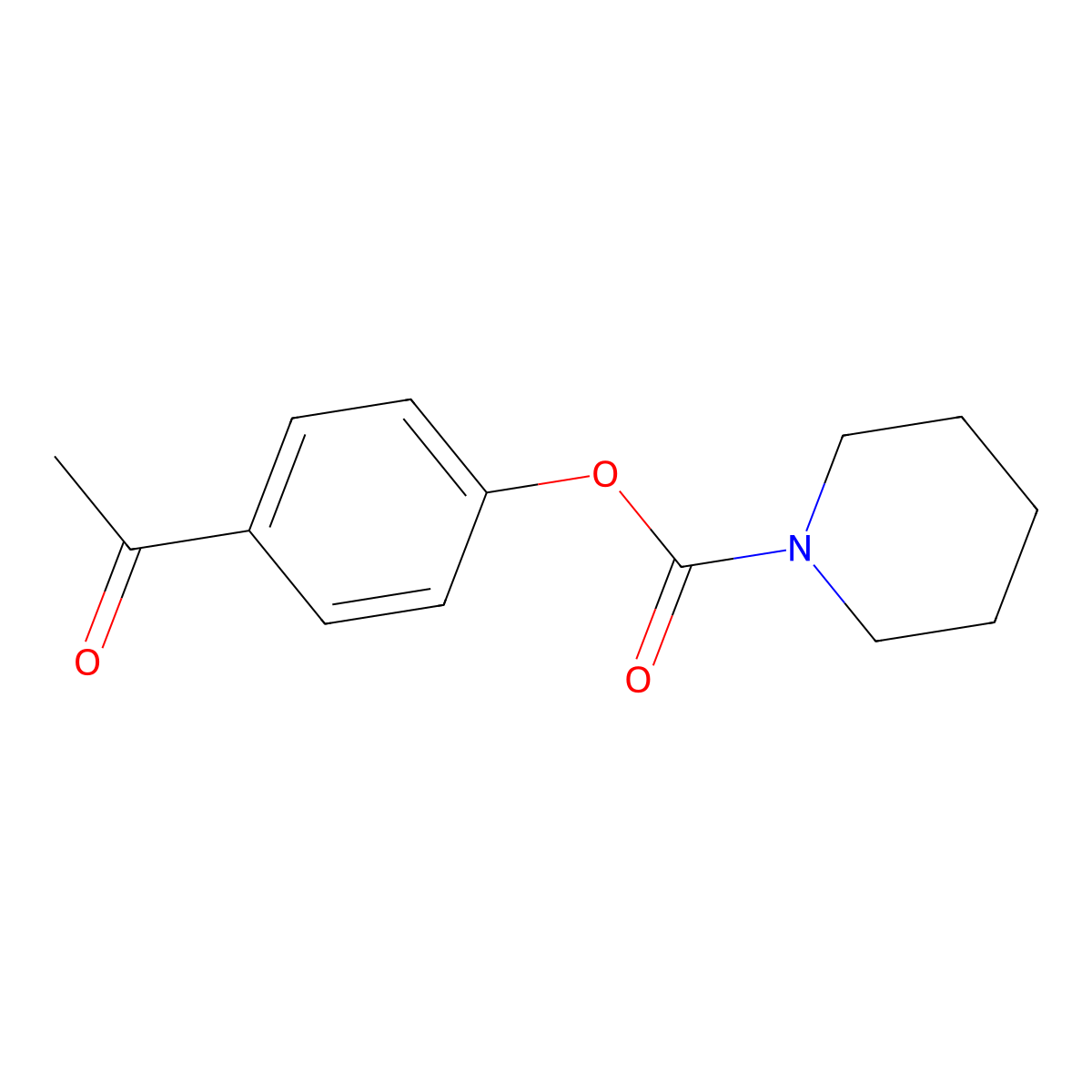 4-Acetylphenyl piperidinecarboxylate molecular structure, CAS 431917-18-9