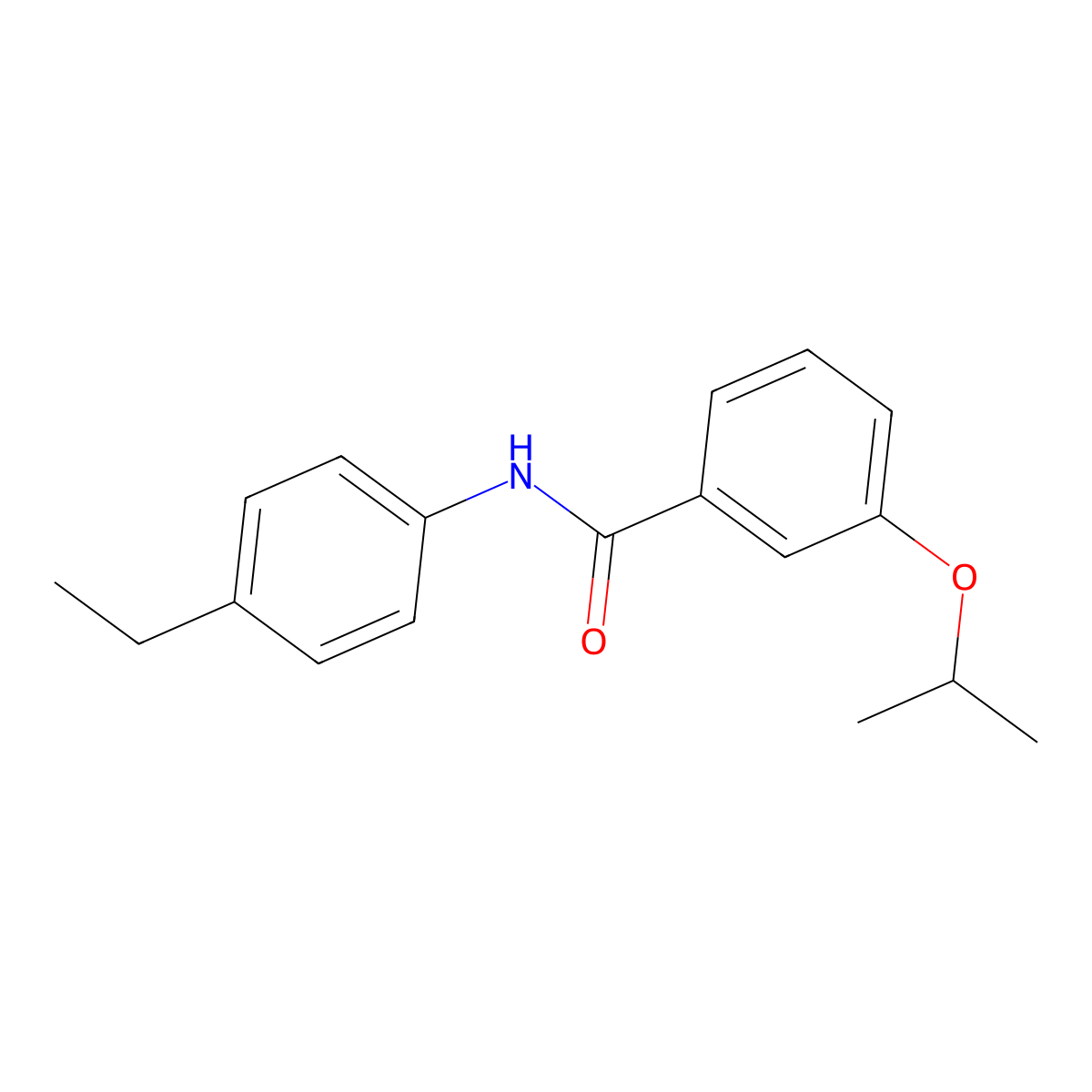 N-(4-ethylphenyl)-3-propan-2-yloxybenzamide molecular structure, CAS 431919-43-6