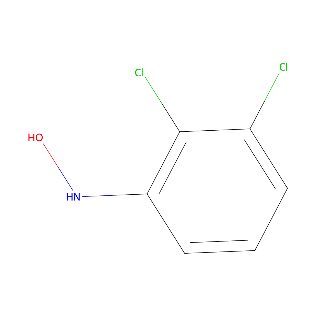 2,3-Dichloro-N-hydroxybenzenamine molecular structure, CAS 43192-06-9