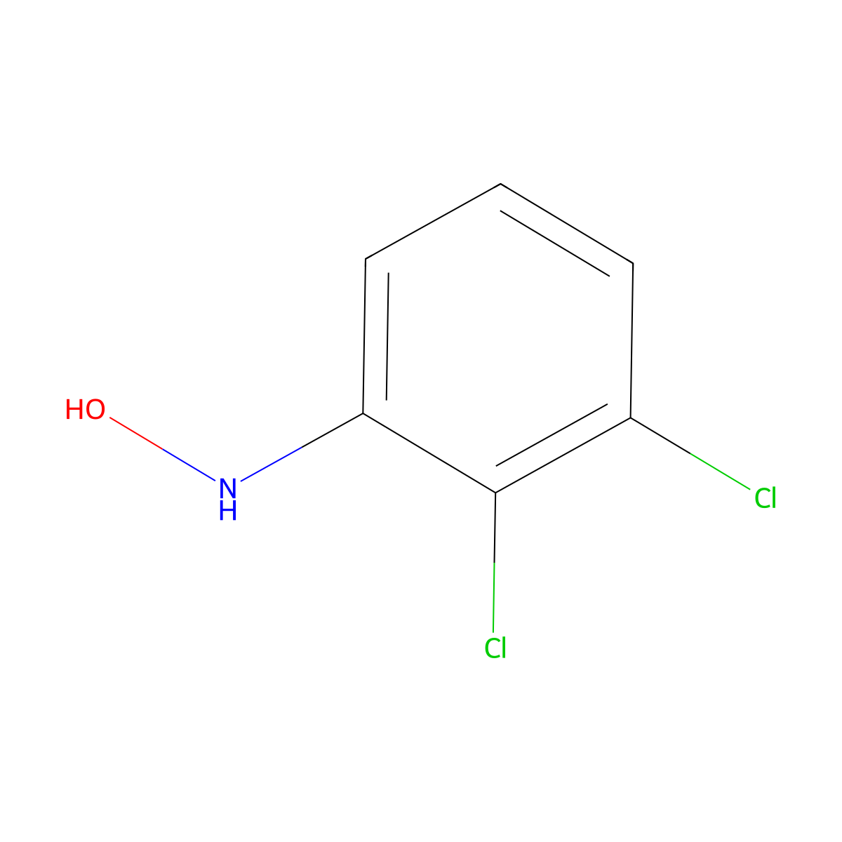 2,3-Dichloro-N-hydroxybenzenamine molecular structure, CAS 43192-06-9