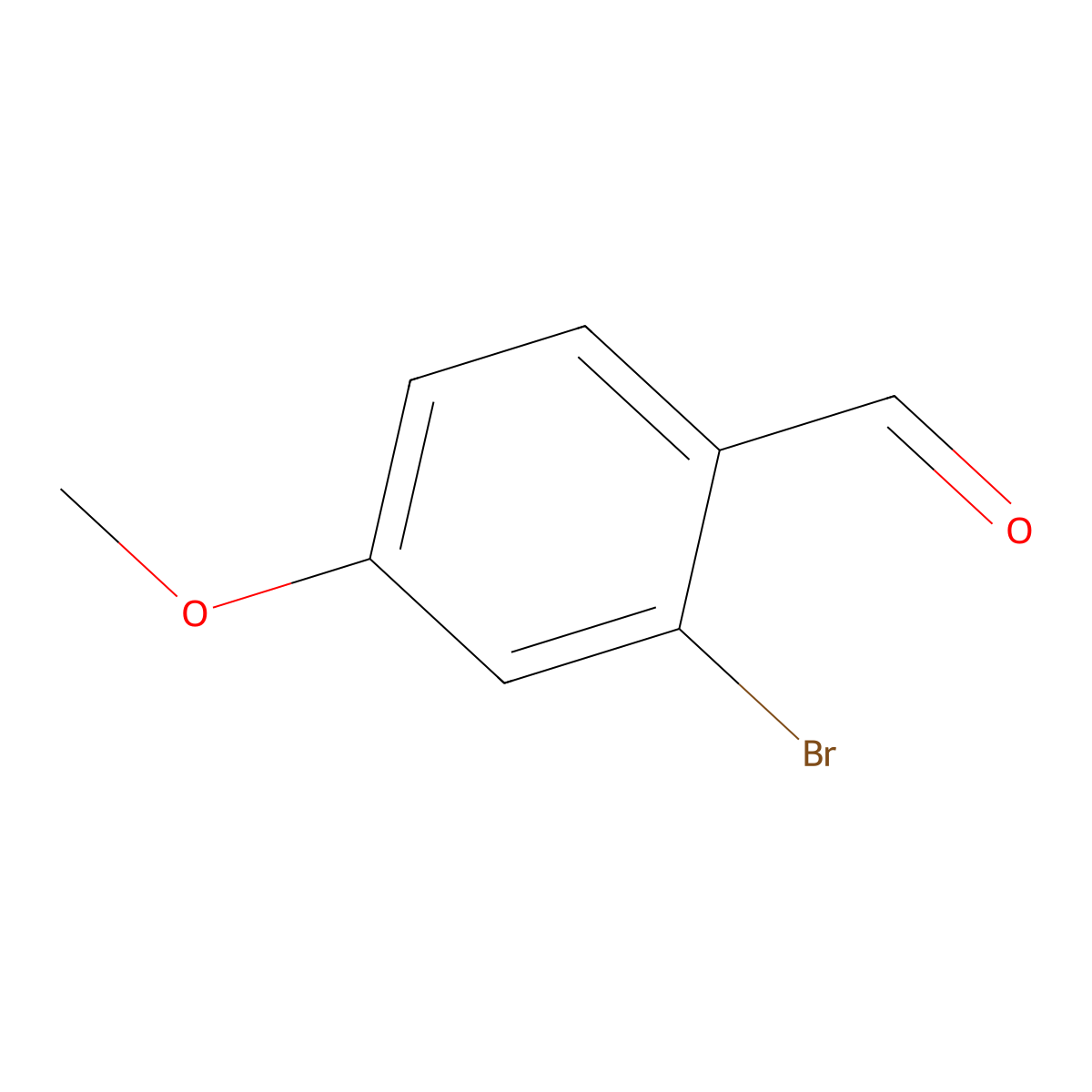 2-Bromo-4-methoxybenzaldehyde molecular structure, CAS 43192-31-0