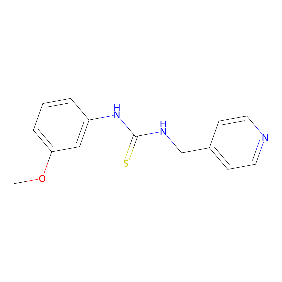 1-(3-Methoxyphenyl)-3-(pyridin-4-ylmethyl)thiourea molecular structure, CAS 431922-23-5