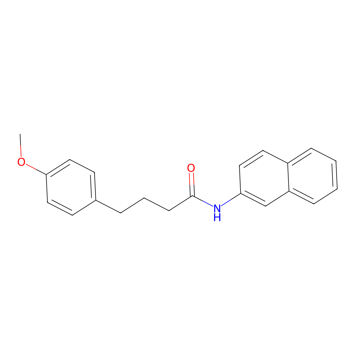 4-(4-methoxyphenyl)-N-naphthalen-2-ylbutanamide molecular structure, CAS 431922-92-8
