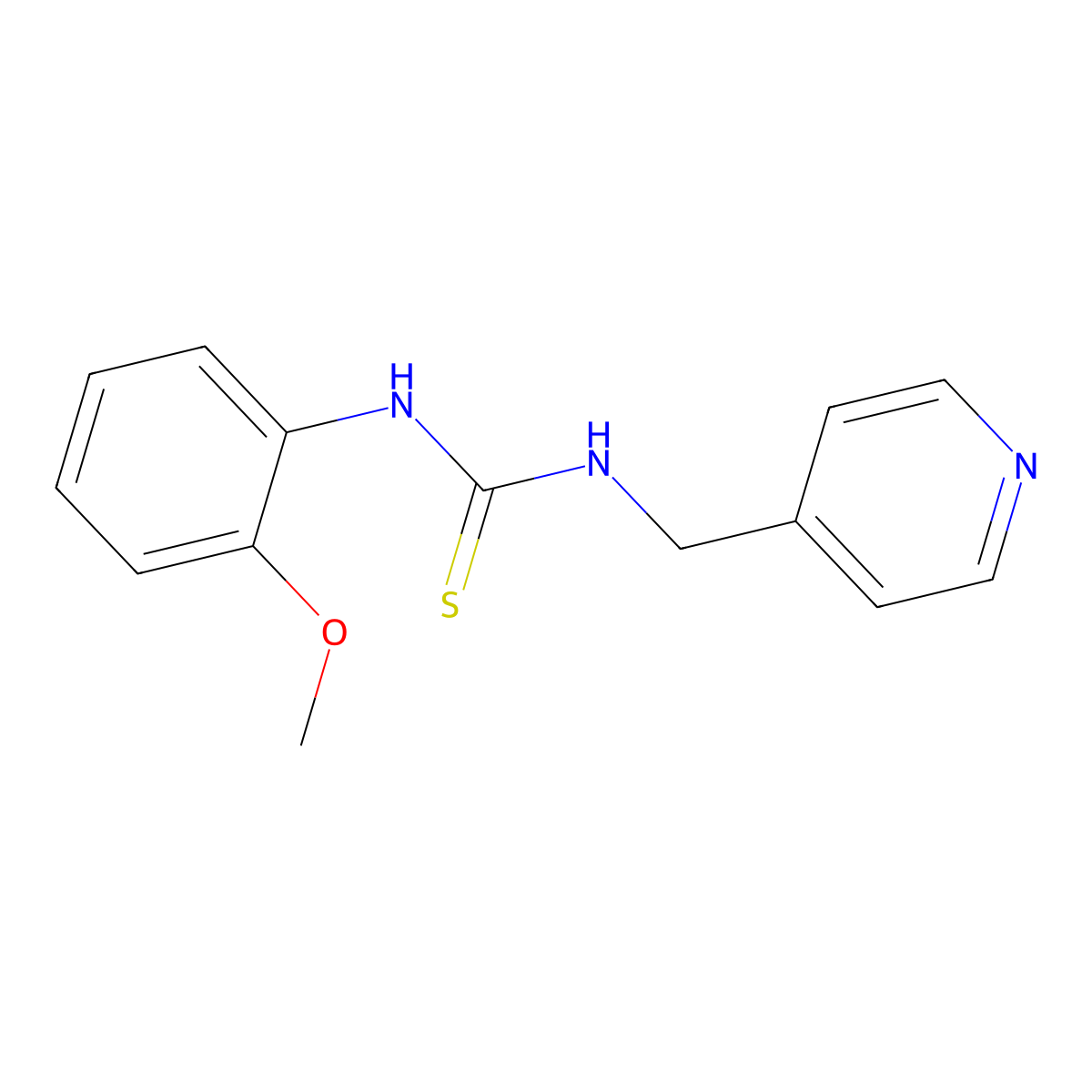 1-(2-Methoxyphenyl)-3-(pyridin-4-ylmethyl)thiourea molecular structure, CAS 431923-19-2