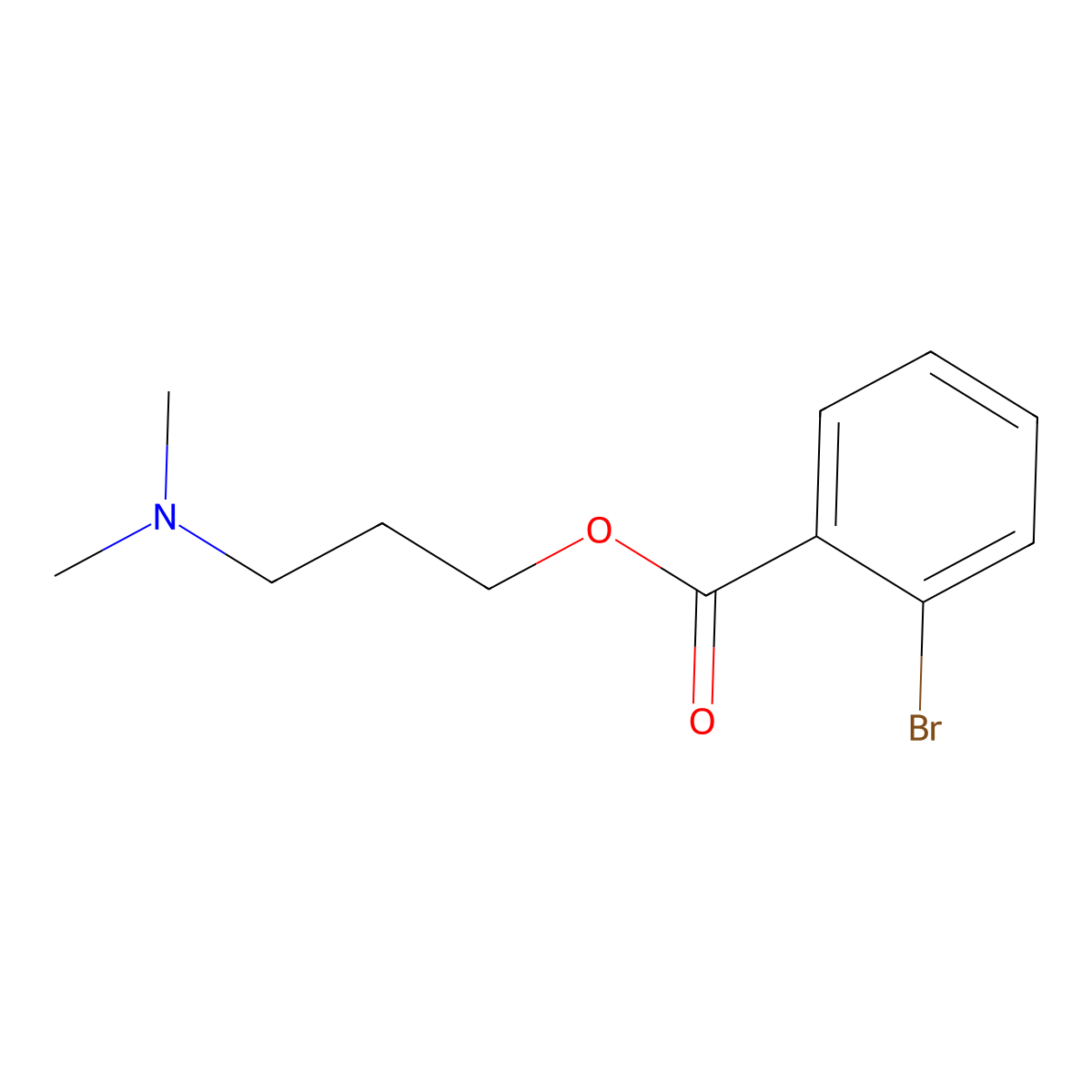 3-(Dimethylamino)propyl 2-bromobenzoate molecular structure, CAS 431923-59-0
