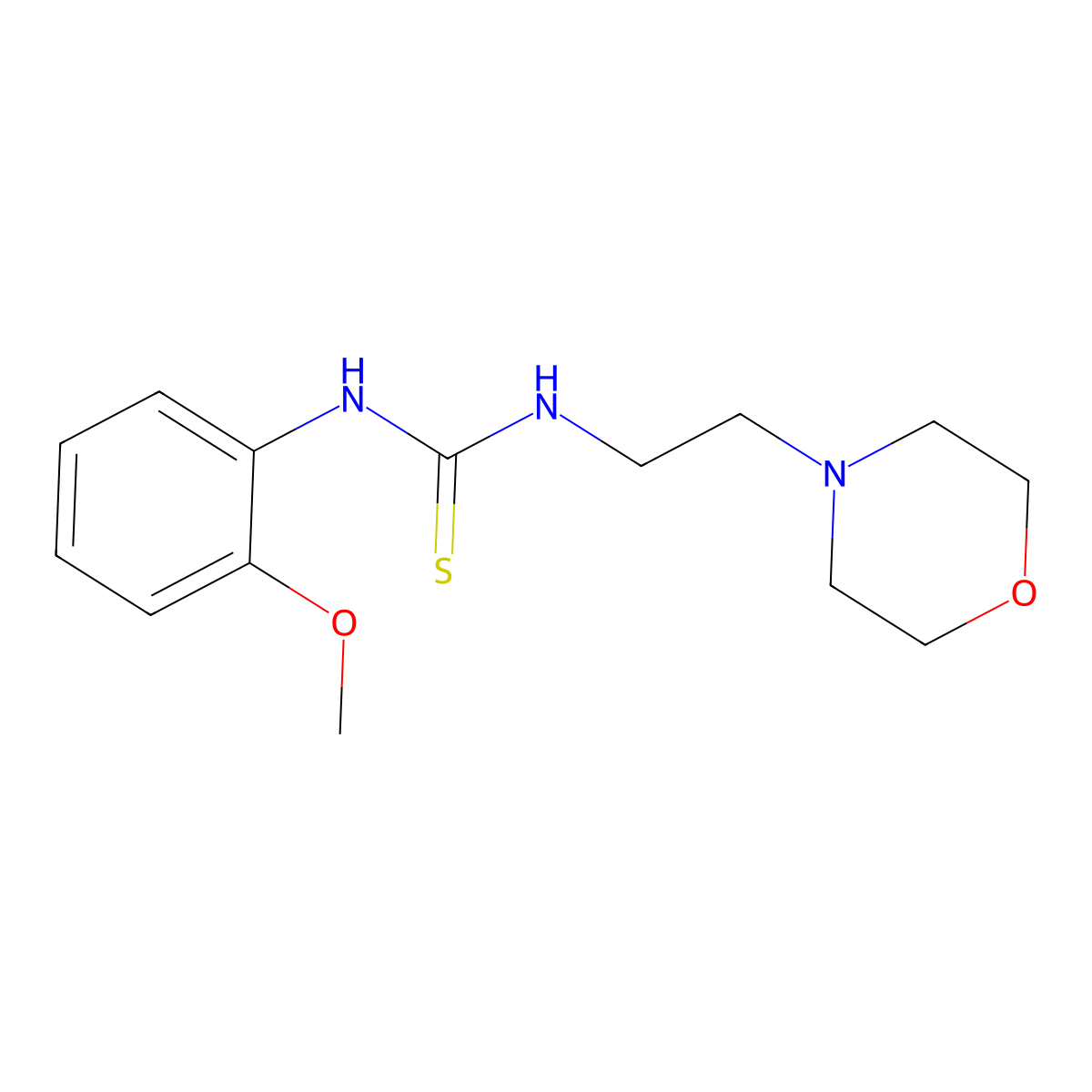 1-(2-Methoxyphenyl)-3-(2-morpholin-4-ylethyl)thiourea molecular structure, CAS 431923-72-7