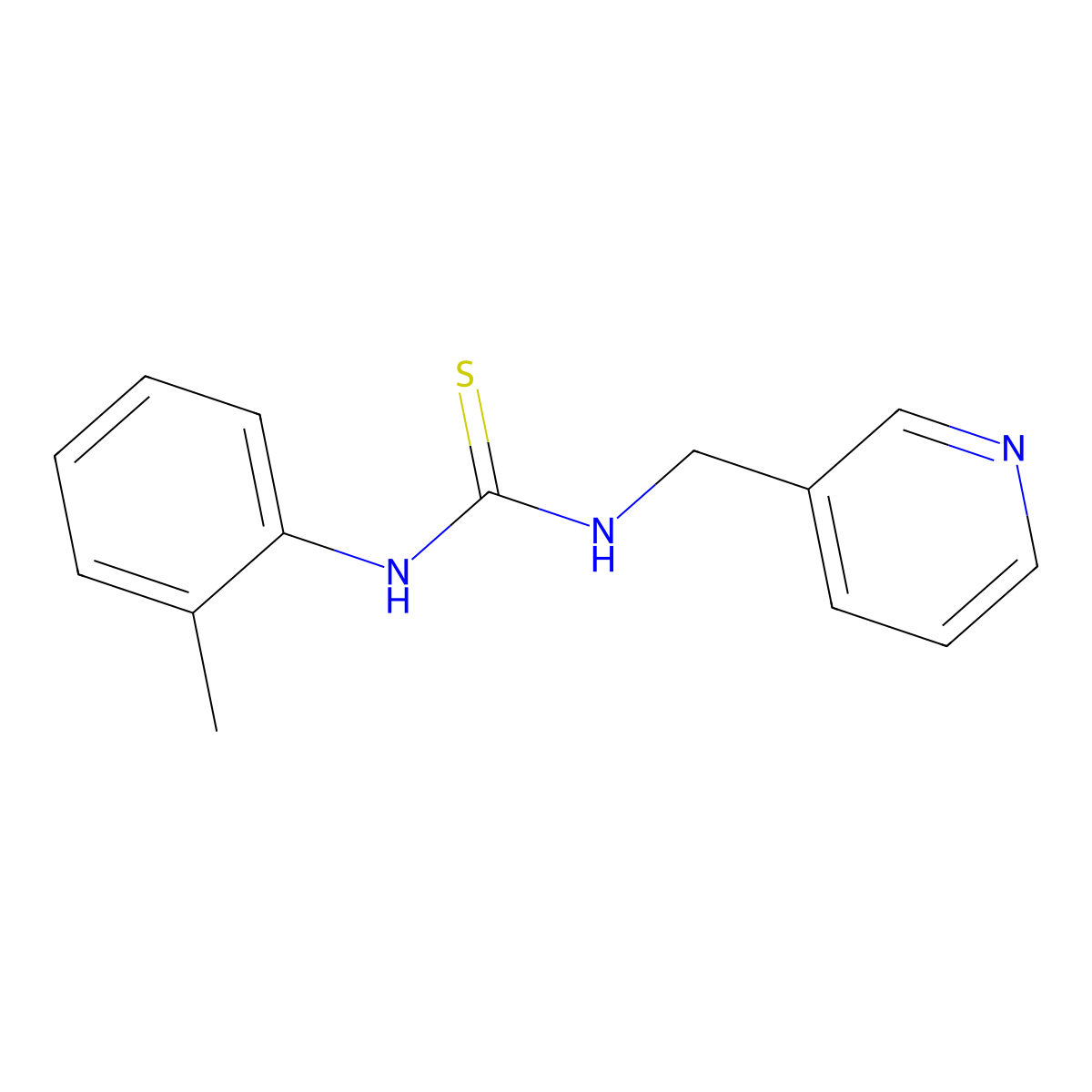 1-(2-Methylphenyl)-3-(pyridin-3-ylmethyl)thiourea molecular structure, CAS 431924-21-9
