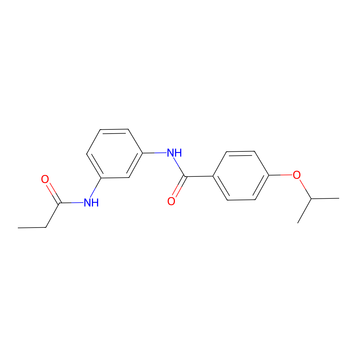 4-isopropoxy-N-[3-(propionylamino)phenyl]benzamide molecular structure, CAS 431924-88-8