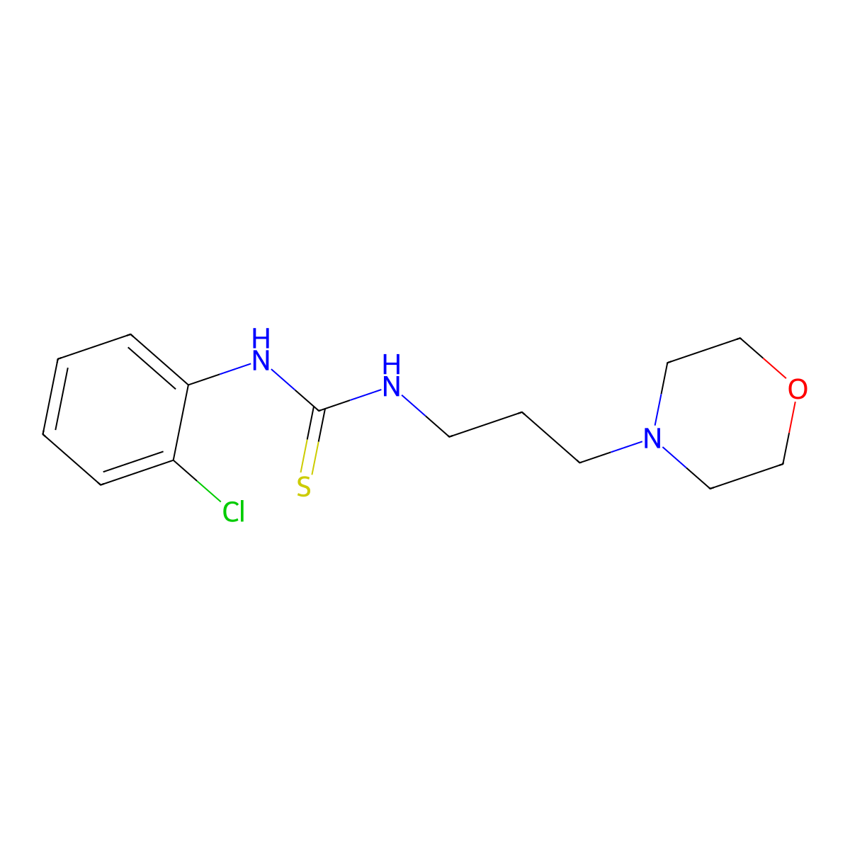 1-(2-Chlorophenyl)-3-[3-(morpholin-4-yl)propyl]thiourea molecular structure, CAS 431925-94-9