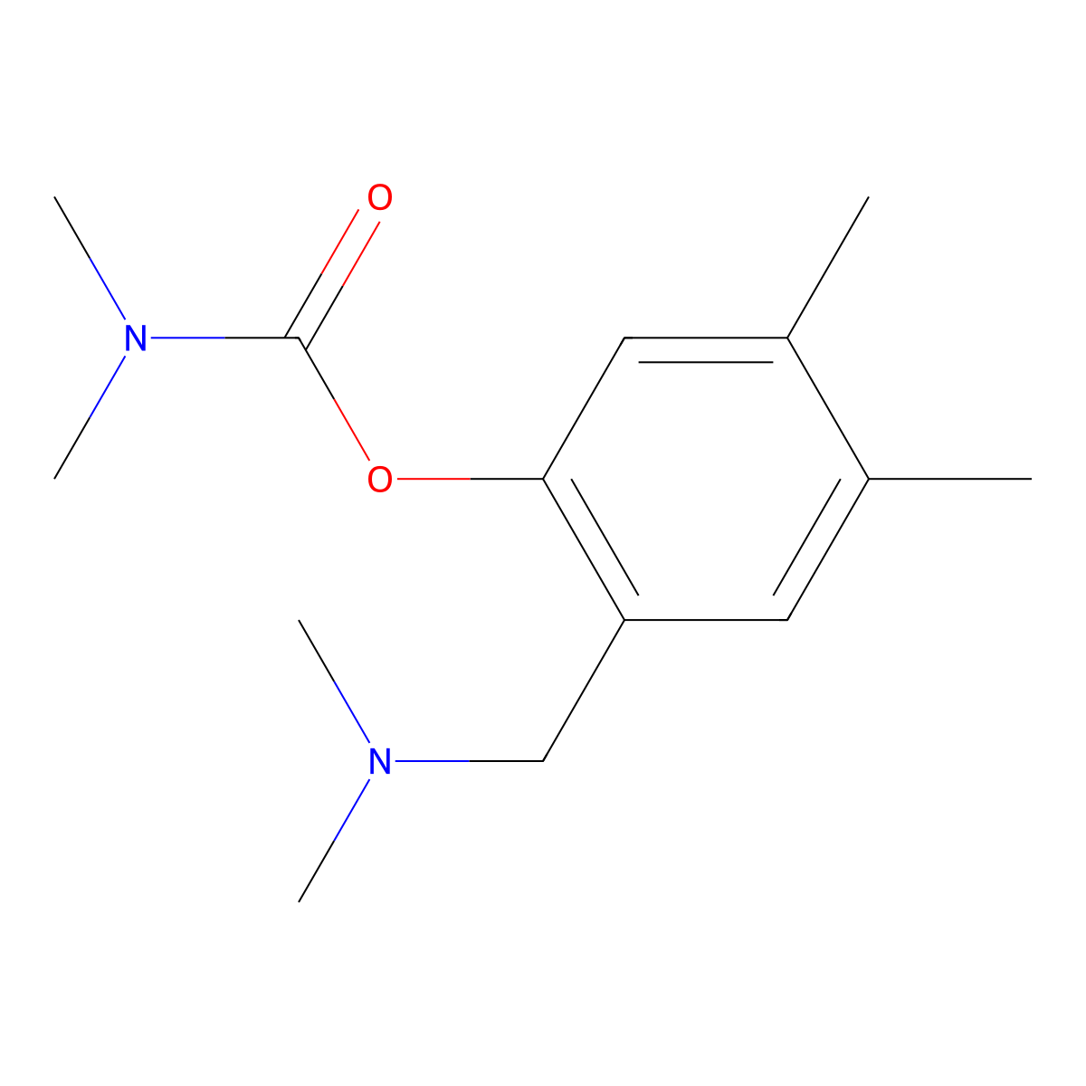 2-[(Dimethylamino)methyl]-4,5-dimethylphenyl dimethylcarbamate molecular structure, CAS 431926-19-1
