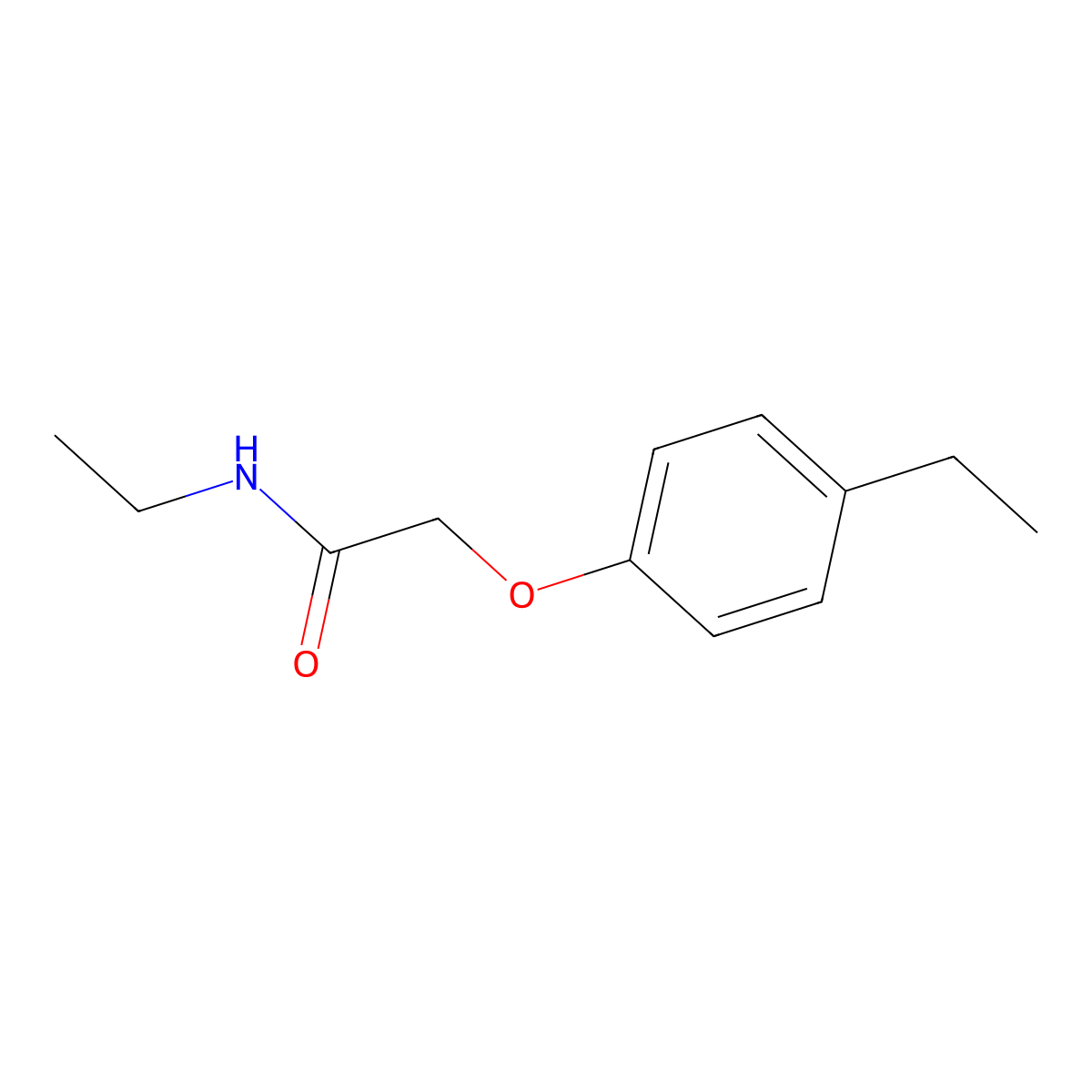 N-ethyl-2-(4-ethylphenoxy)acetamide molecular structure, CAS 431926-47-5