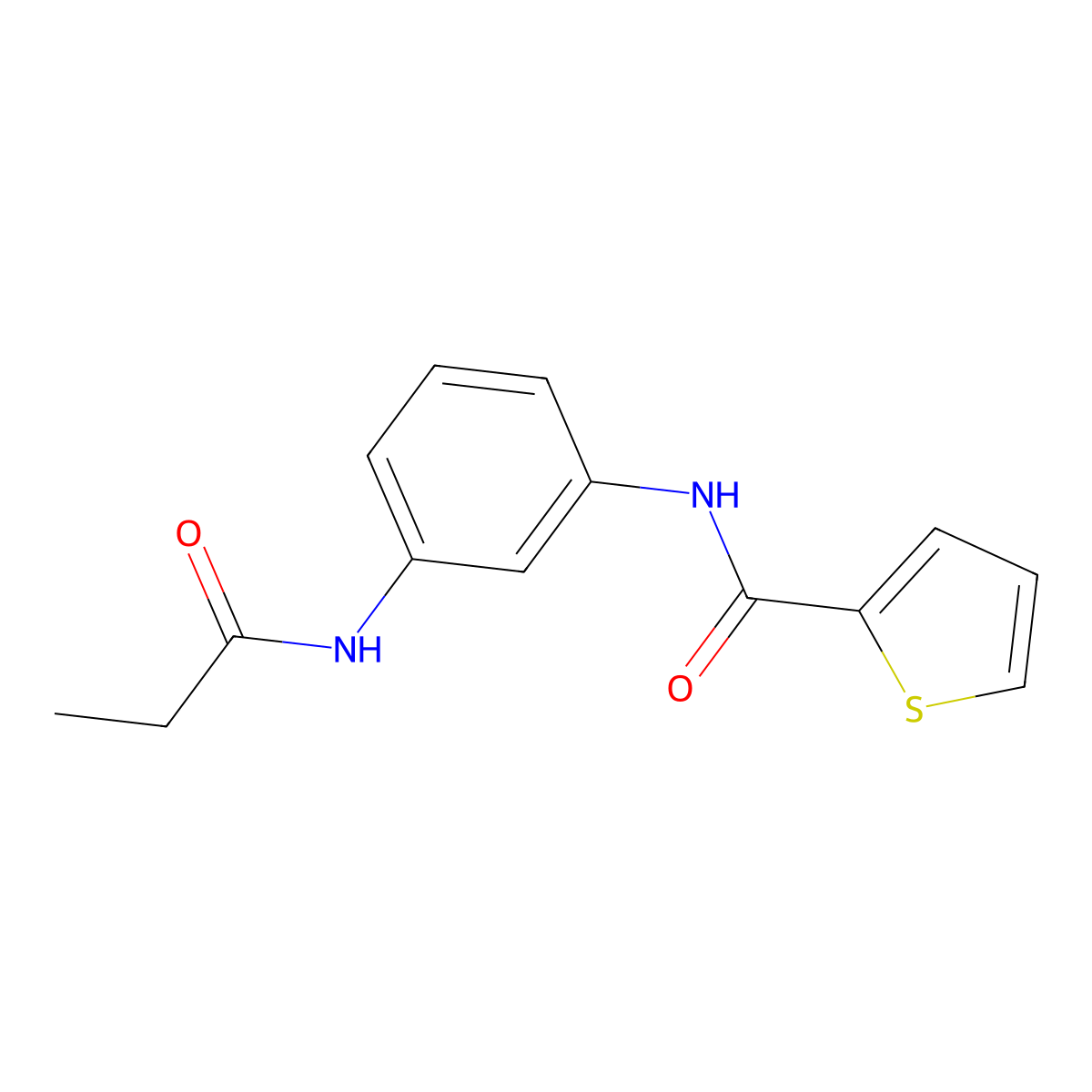 N-[3-(propanoylamino)phenyl]thiophene-2-carboxamide molecular structure, CAS 431927-02-5