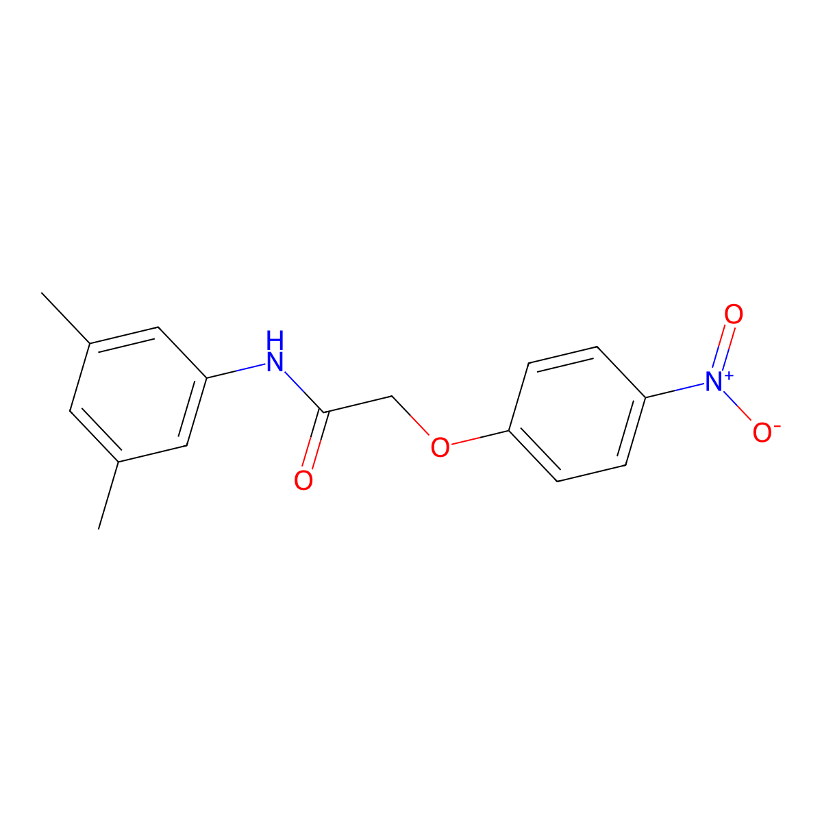 N-(3,5-dimethylphenyl)-2-(4-nitrophenoxy)acetamide molecular structure, CAS 431927-80-9