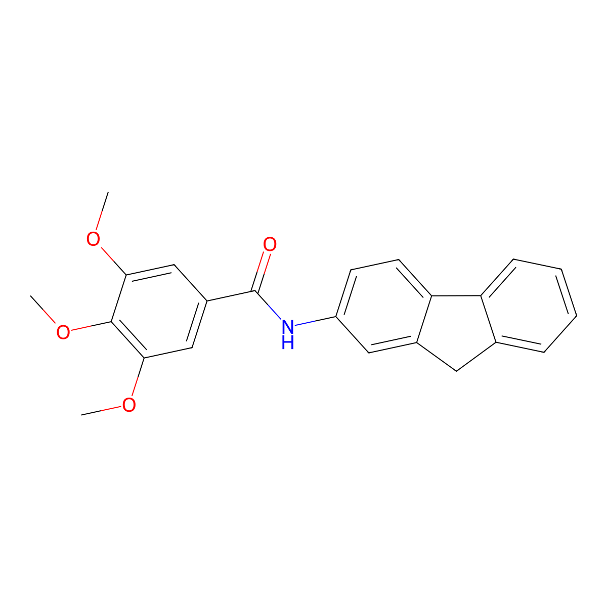N-(9H-Fluoren-2-YL)-3,4,5-trimethoxybenzamide molecular structure, CAS 431928-29-9