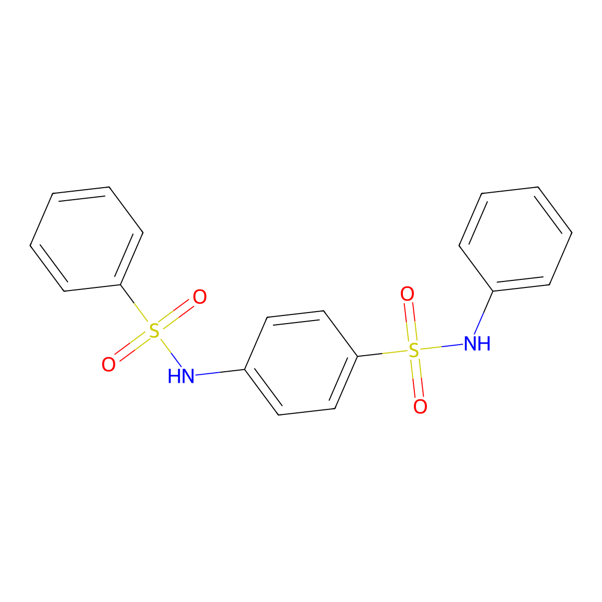 4-(benzenesulfonamido)-N-phenylbenzenesulfonamide molecular structure, CAS 431928-98-2