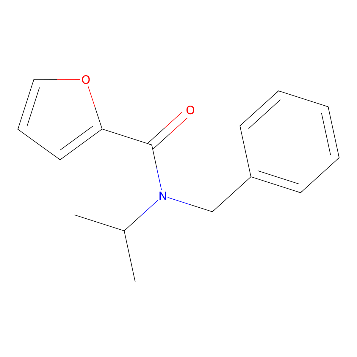N-benzyl-N-propan-2-ylfuran-2-carboxamide molecular structure, CAS 431929-98-5