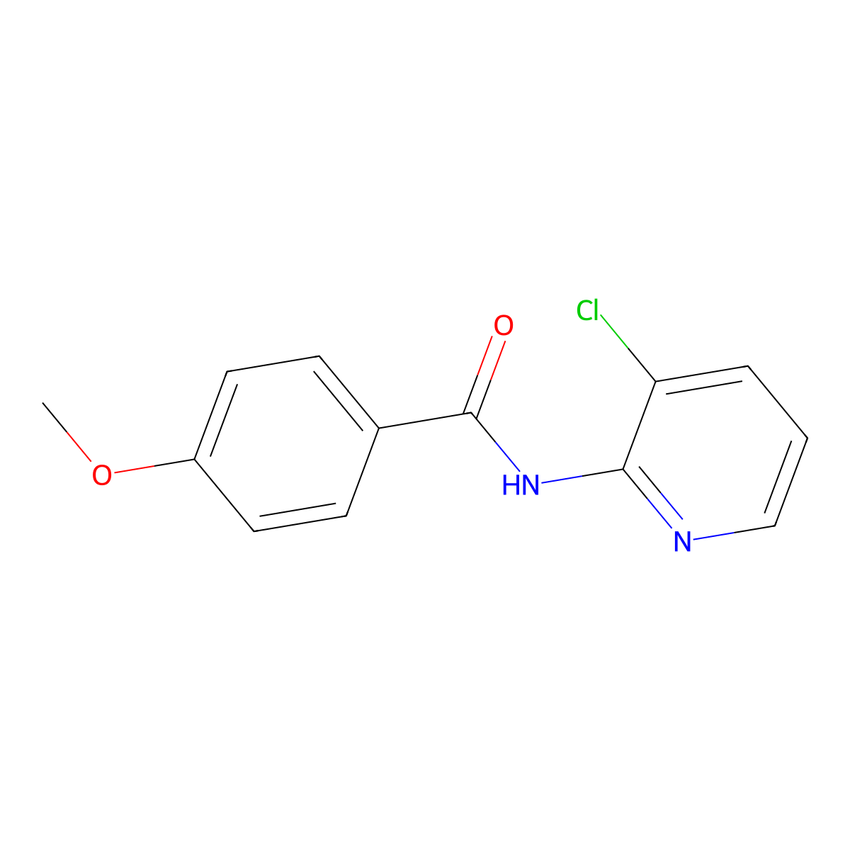 N-(3-chloropyridin-2-yl)-4-methoxybenzamide molecular structure, CAS 431937-16-5