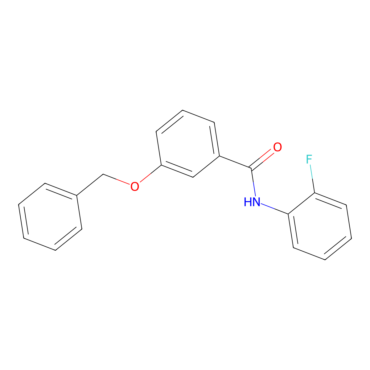 3-(benzyloxy)-N-(2-fluorophenyl)benzamide molecular structure, CAS 431937-86-9
