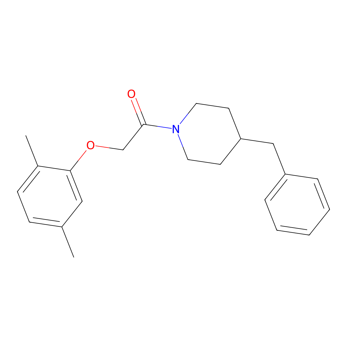 1-(4-Benzylpiperidin-1-yl)-2-(2,5-dimethylphenoxy)ethanone molecular structure, CAS 431938-03-3