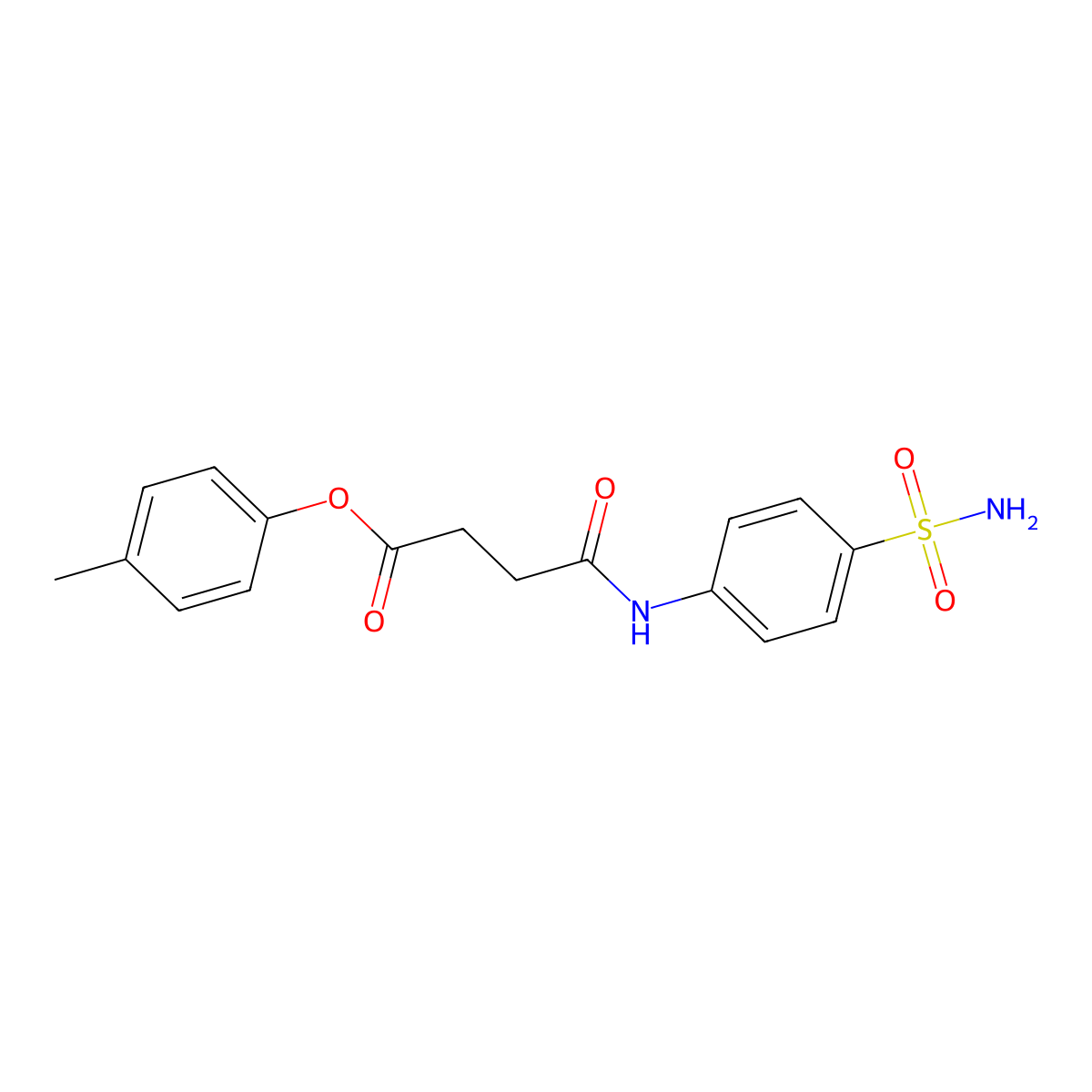 (4-Methylphenyl) 4-oxo-4-(4-sulfamoylanilino)butanoate molecular structure, CAS 431938-70-4