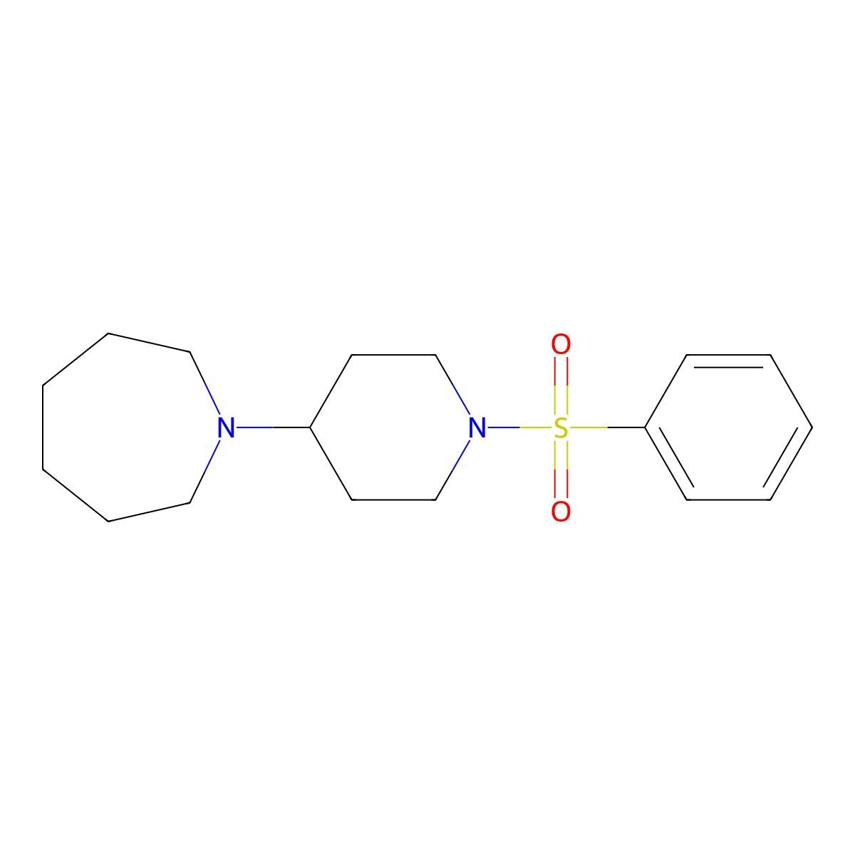 1-[1-(Benzenesulfonyl)piperidin-4-yl]azepane molecular structure, CAS 431938-83-9