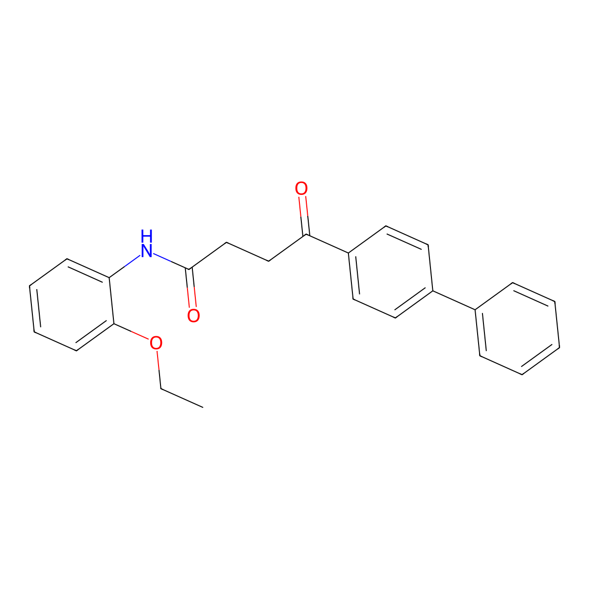 N-(2-ethoxyphenyl)-4-oxo-4-(4-phenylphenyl)butanamide molecular structure, CAS 431939-10-5