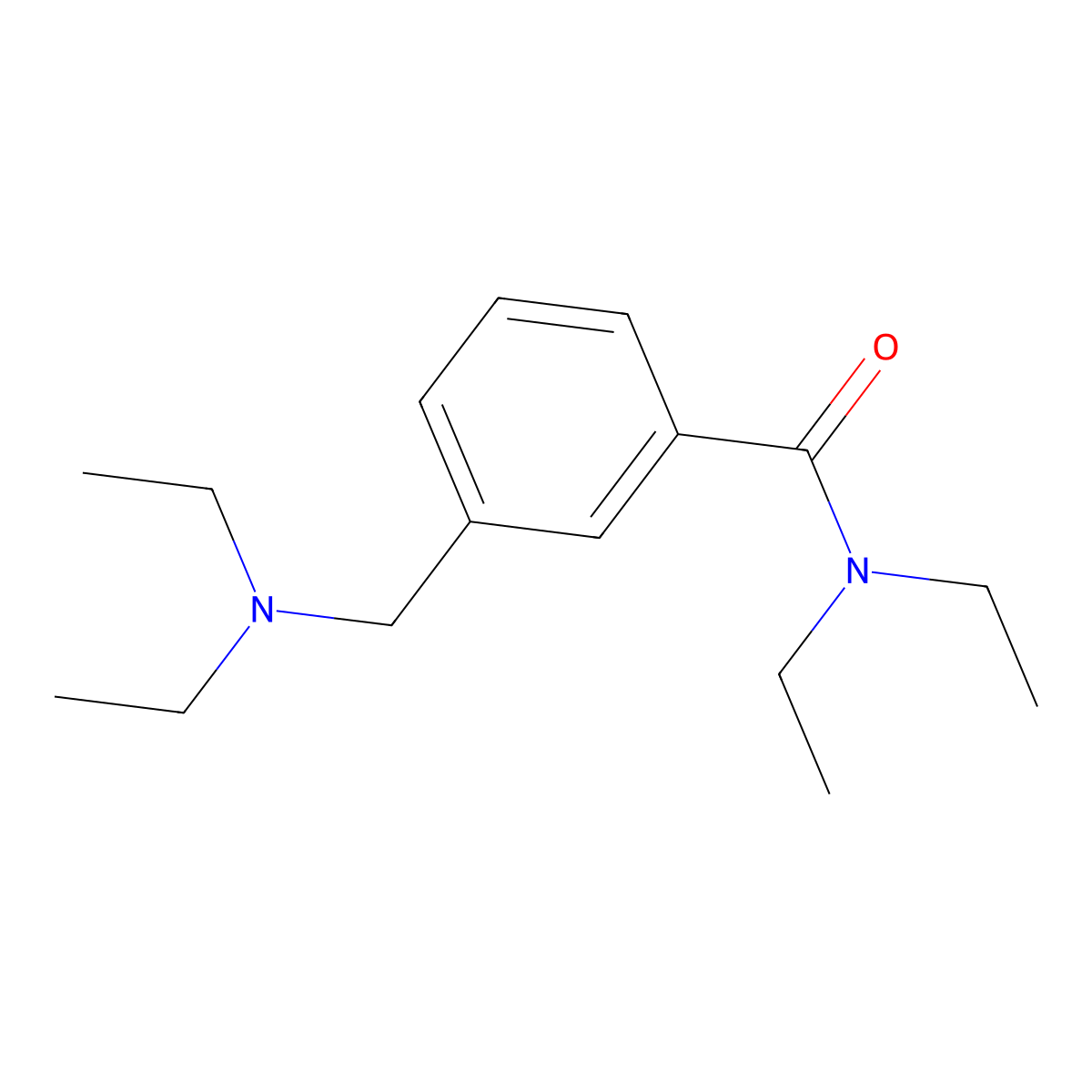 3-(diethylaminomethyl)-N,N-diethylbenzamide molecular structure, CAS 431939-14-9