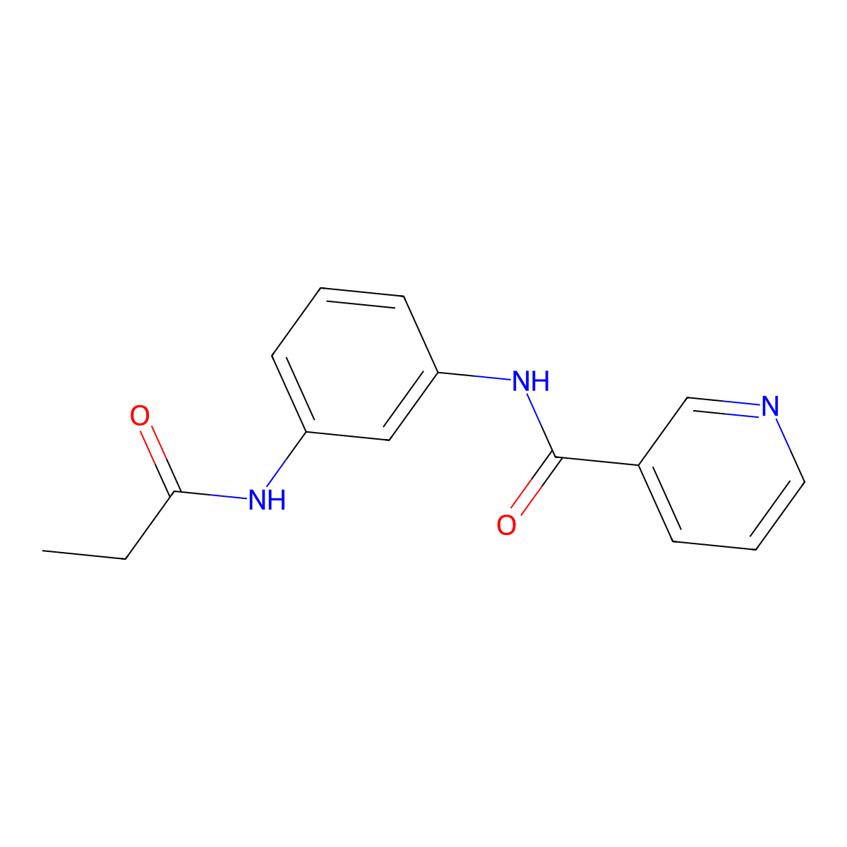 N-[3-(propanoylamino)phenyl]pyridine-3-carboxamide molecular structure, CAS 431939-19-4