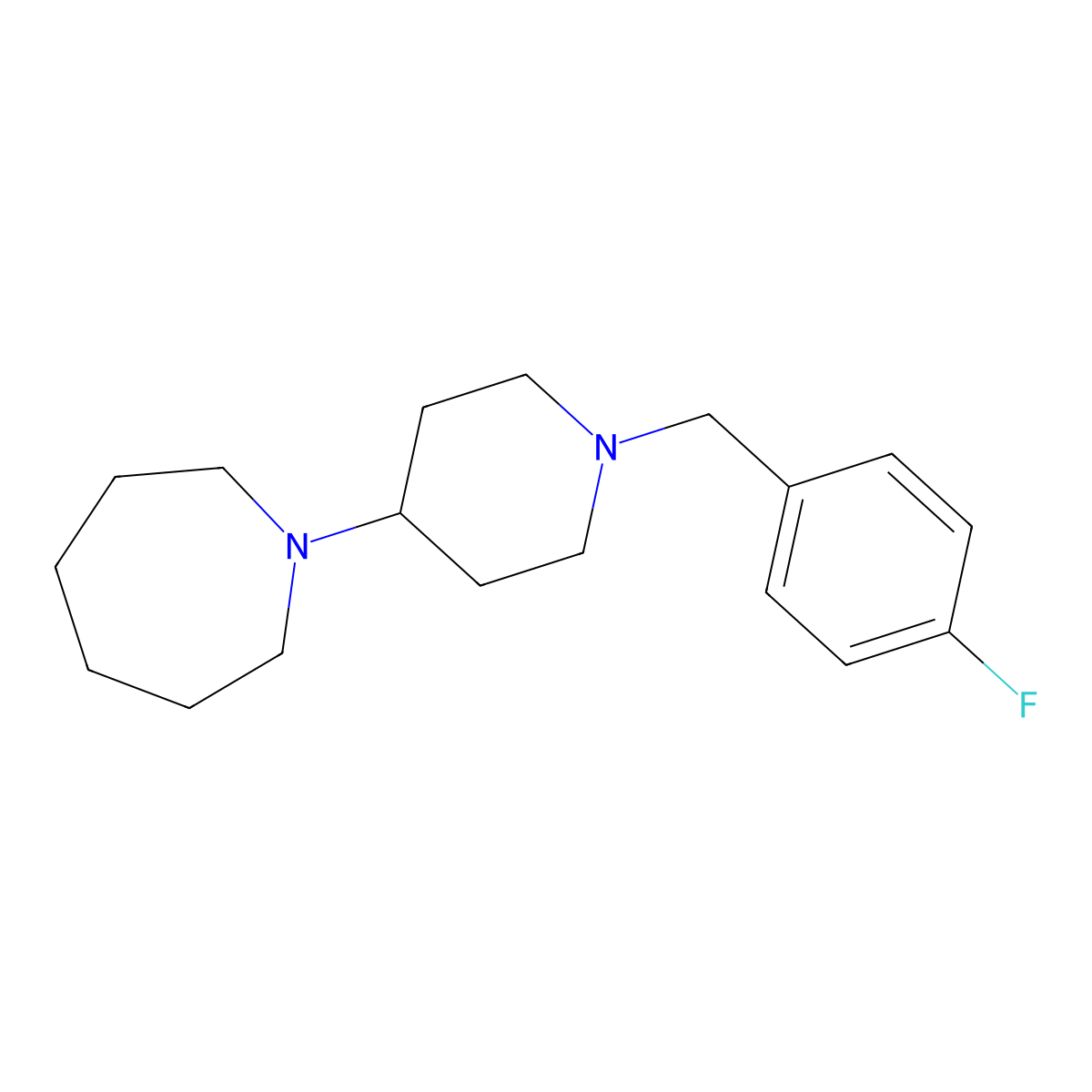 1-[1-(4-Fluorobenzyl)piperidin-4-yl]azepane molecular structure, CAS 431939-58-1