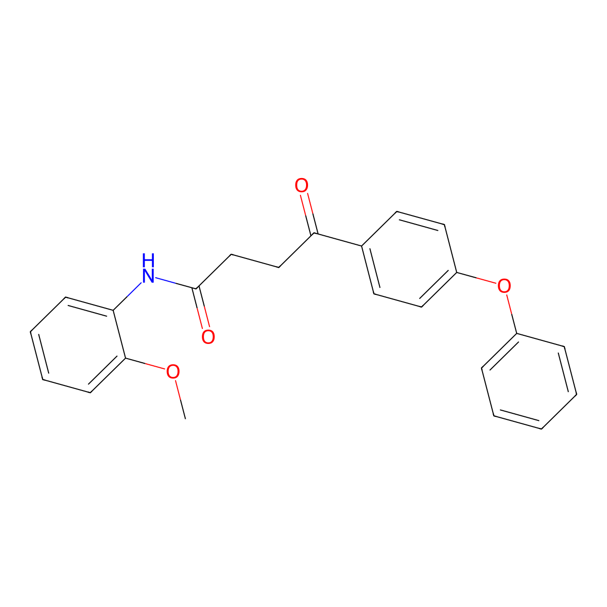 N-(2-methoxyphenyl)-4-oxo-4-(4-phenoxyphenyl)butanamide molecular structure, CAS 431939-93-4