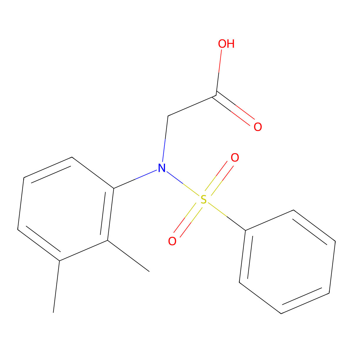 N-(2,3-Dimethylphenyl)-N-(phenylsulfonyl)glycine molecular structure, CAS 431940-13-5