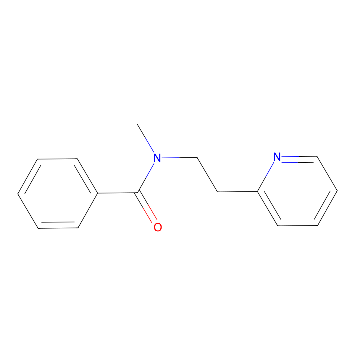 N-methyl-N-[2-(pyridin-2-yl)ethyl]benzamide molecular structure, CAS 431940-21-5