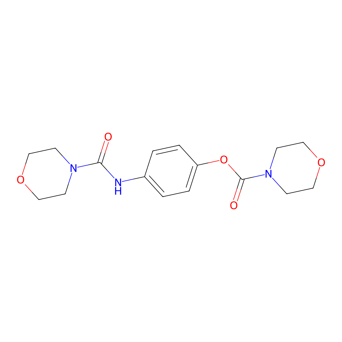 4-(Morpholine-4-carboxamido)phenyl morpholine-4-carboxylate molecular structure, CAS 431941-19-4