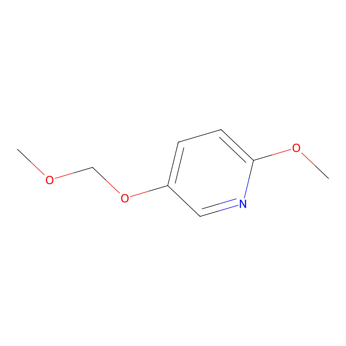 2-Methoxy-5-(methoxymethoxy)pyridine molecular structure, CAS 431942-25-5