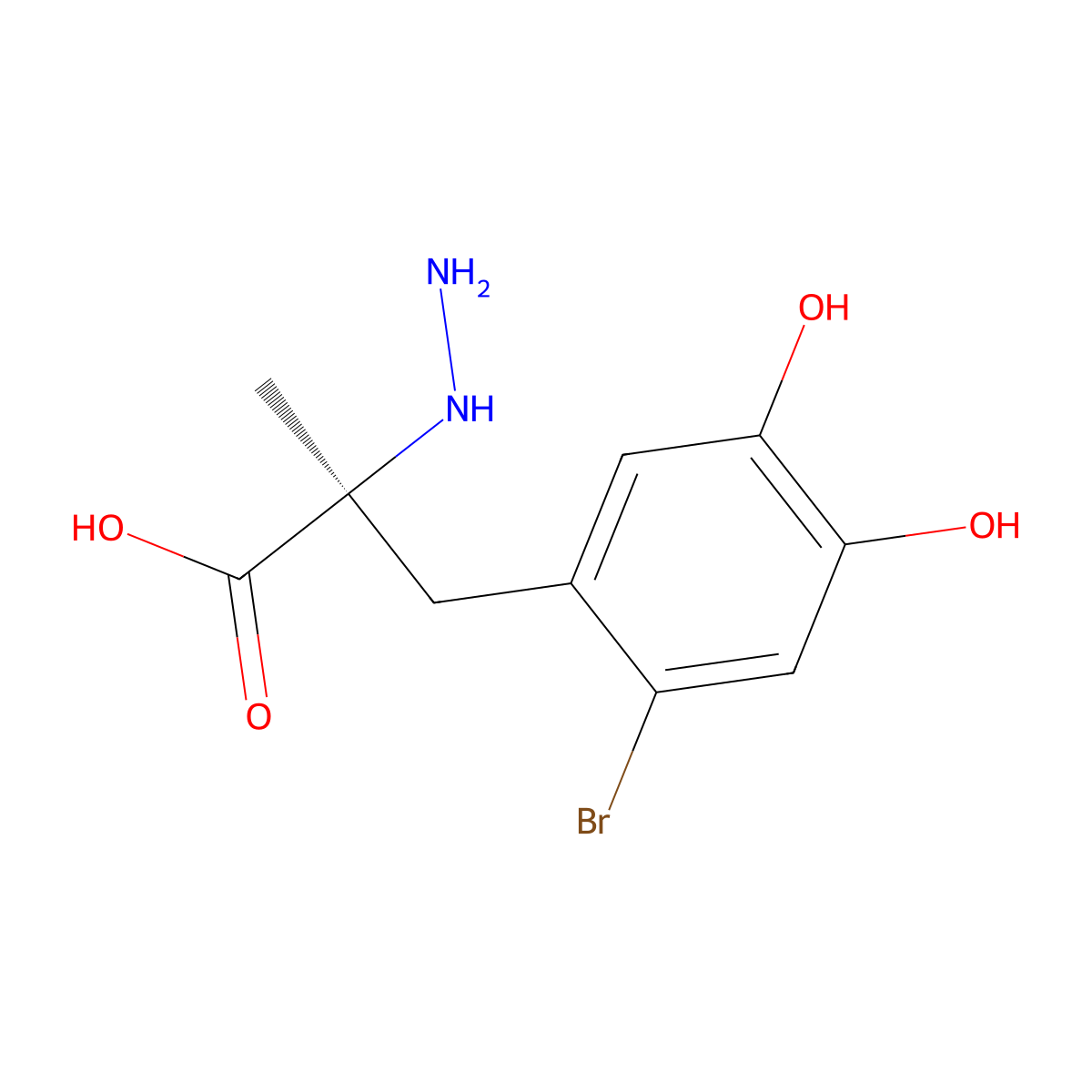 Carbidopa, 6-bromo molecular structure, CAS 43197-33-7