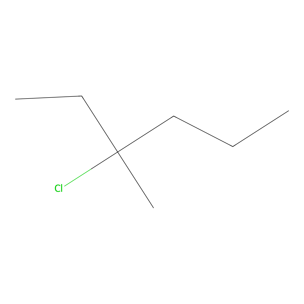 3-Chloro-3-methylhexane molecular structure, CAS 43197-78-0