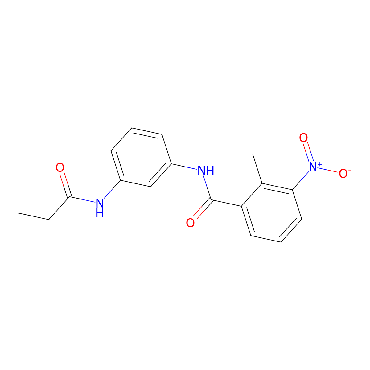 2-methyl-3-nitro-N-[3-(propanoylamino)phenyl]benzamide molecular structure, CAS 431976-93-1