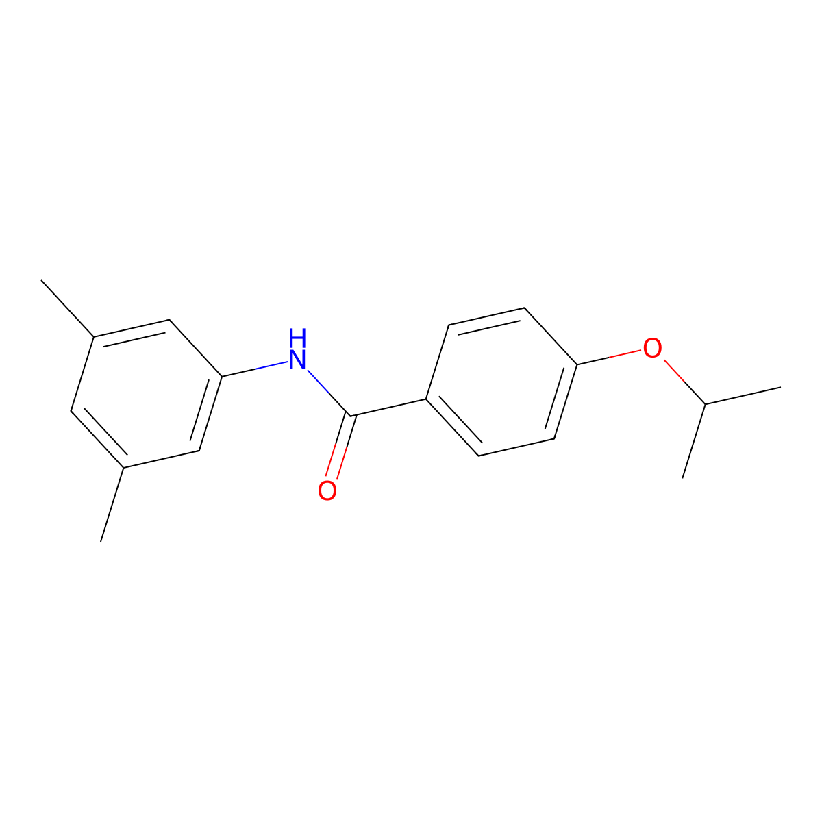 N-(3,5-dimethylphenyl)-4-(propan-2-yloxy)benzamide molecular structure, CAS 431977-27-4