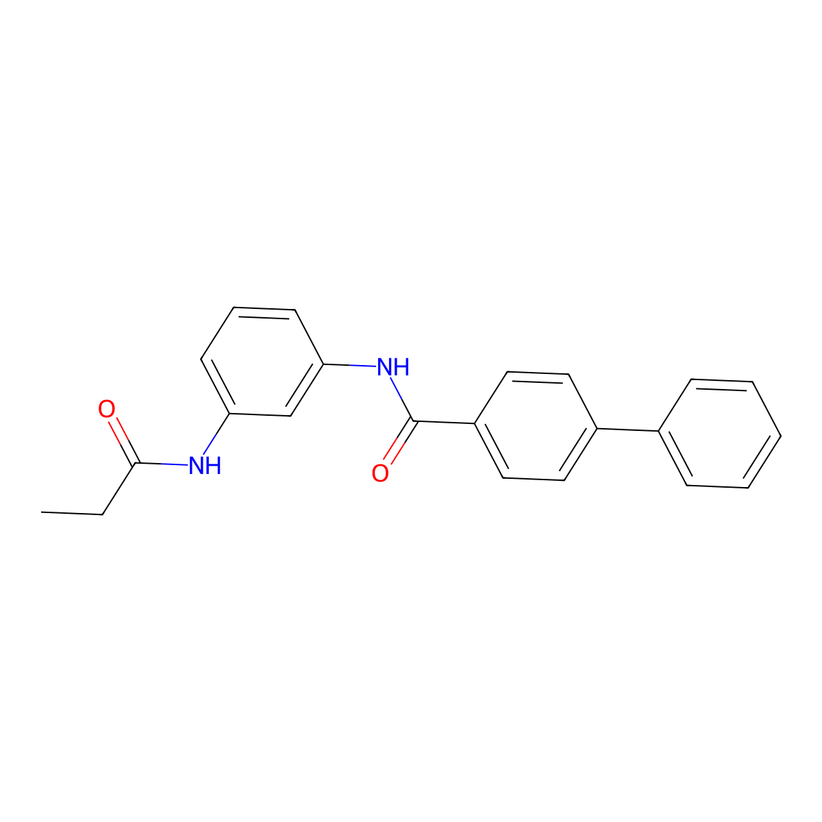 4-phenyl-N-[3-(propanoylamino)phenyl]benzamide molecular structure, CAS 431978-08-4