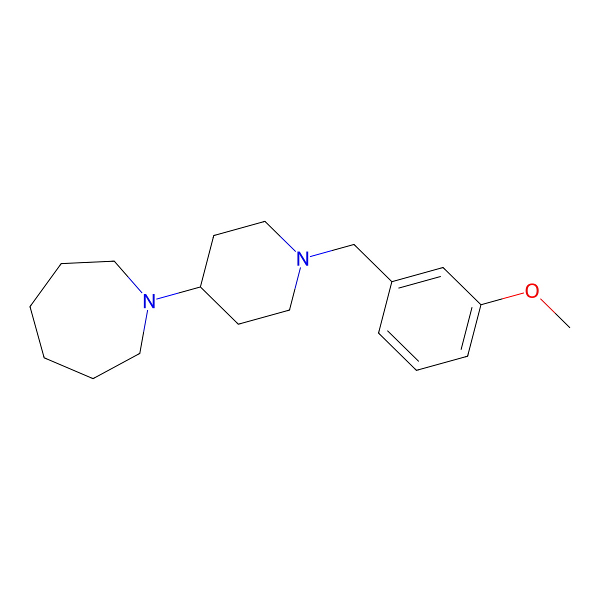 1-[1-(3-Methoxybenzyl)piperidin-4-yl]azepane molecular structure, CAS 431981-62-3