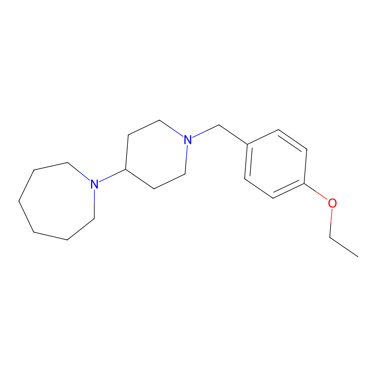 1-[1-(4-Ethoxybenzyl)-4-piperidinyl]azepane molecular structure, CAS 431982-68-2