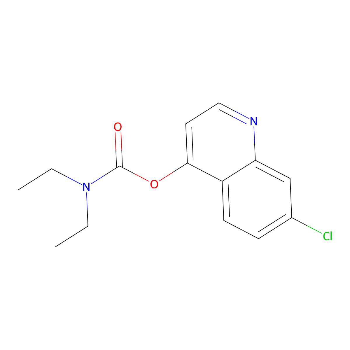 (7-chloroquinolin-4-yl) N,N-diethylcarbamate molecular structure, CAS 431983-55-0
